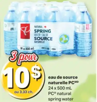 L'Intermarché Eau de source naturelle, 24 x 500 ml offer
