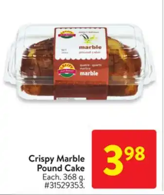 Walmart Crispy marble pound cake offer