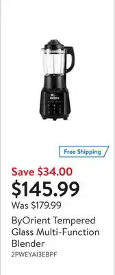 Walmart Byorient tempered glass multi-function blender offer
