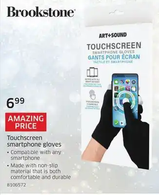 The Source Brookstone touchscreen smartphone gloves offer