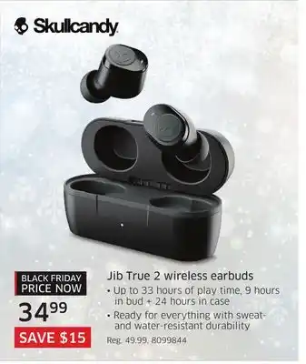 The Source Skullcandy jib true 2 wireless earbuds offer