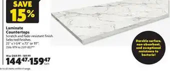 Home Hardware Laminate countertops offer