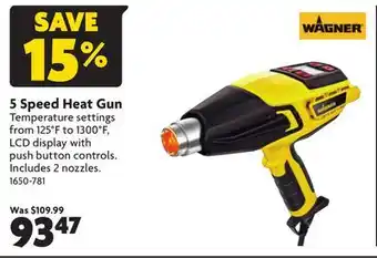 Home Hardware 5 speed heat gun offer