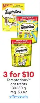 Petsmart Temptations cat treats offer
