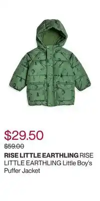 Hudson's Bay Rise little earthling little boy's puffer jacket offer