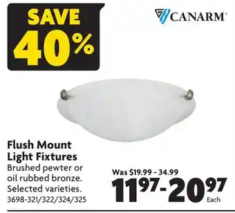 Home Hardware Flush mount light fixtures offer