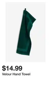 H&M Velour hand towel offer