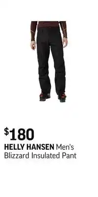 Sport Chek Men's blizzard insulated pant offer