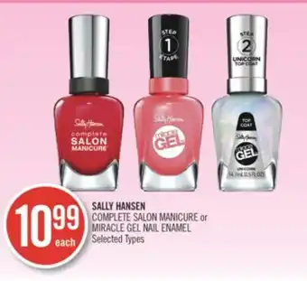 Shoppers Drug Mart Sally hansen complete salon manicure or miracle gel nail enamel offer
