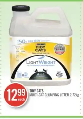 Shoppers Drug Mart Tidy cats multi-cat clumping litter offer