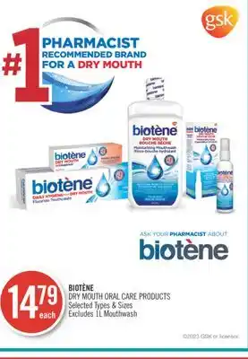 Shoppers Drug Mart Bioténe dry mouth oral care products offer