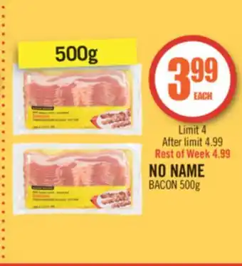 Shoppers Drug Mart No name bacon offer