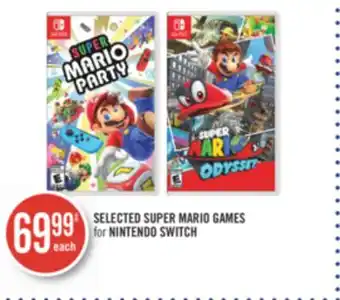 Shoppers Drug Mart Selected super mario games for nintendo switch offer