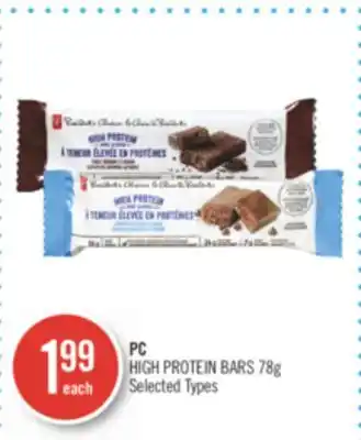 Shoppers Drug Mart Pc high protein bars offer