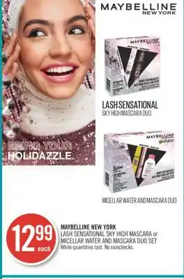 Shoppers Drug Mart Maybelline new york lash sensational sky high mascara or micellar water and mascara duo set offer