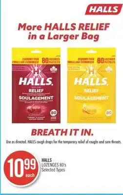 Shoppers Drug Mart Halls lozenges offer