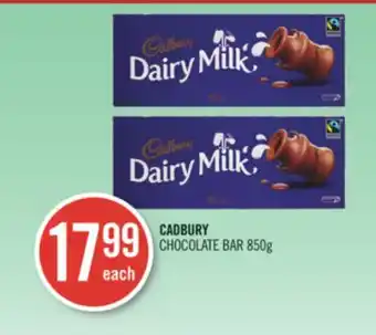 Shoppers Drug Mart Cadbury chocolate bar offer