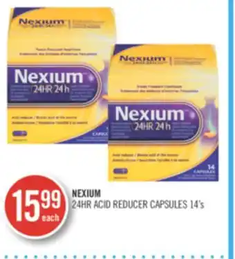 Shoppers Drug Mart Nexium 24 hr acid reducer capsules offer