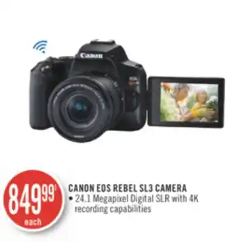 Shoppers Drug Mart Canon eos rebel sl3 camera offer