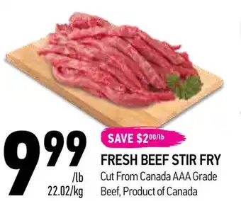 Coppa's Fresh Market Fresh beef stir fry offer