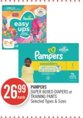 Shoppers Drug Mart Pampers super boxed diapers or training pants offer