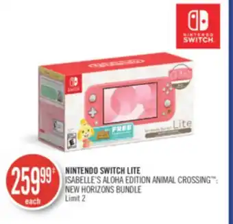 Shoppers Drug Mart Nintendo switch lite isabelle's aloha edition animal crossing : new horizons bundle offer