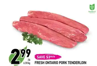 Coppa's Fresh Market Fresh ontario pork tenderloin offer