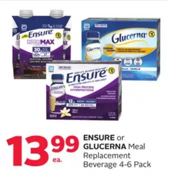 Rexall Ensure or glucerna meal replacement beverage offer