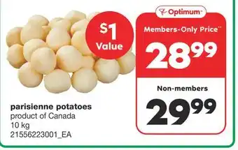 Wholesale Club Parisienne potatoes, 10 kg offer