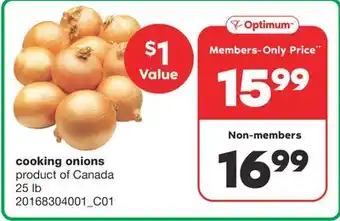 Wholesale Club Cooking onions, 25 lb offer