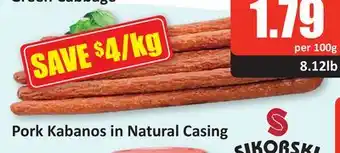 Starsky Pork kabanos in natural casing offer