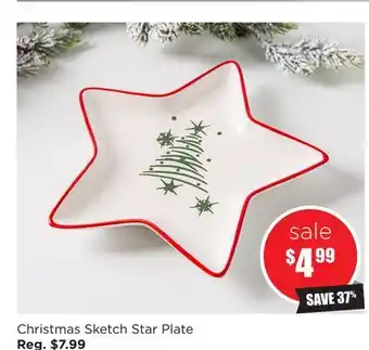 Kitchen Stuff Plus Christmas sketch star plate offer