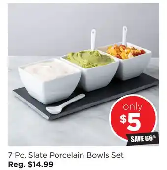Kitchen Stuff Plus 7 pc. slate porcelain bowls set offer