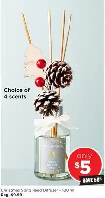 Kitchen Stuff Plus Christmas sprig reed diffuser-100 ml offer