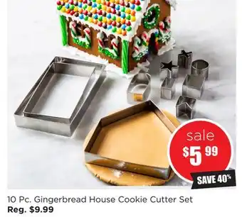 Kitchen Stuff Plus 10 pc. gingerbread house cookie cutter set offer