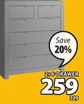 JYSK Hull 6 drawer offer