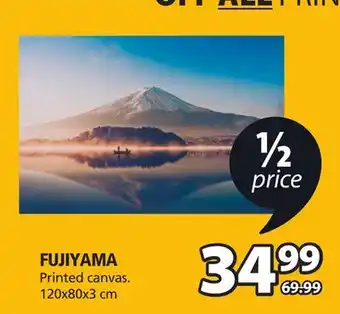 JYSK Fujiyama printed canvas offer