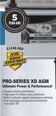 PartSource Pro-series xd agm ultimate power & performance offer