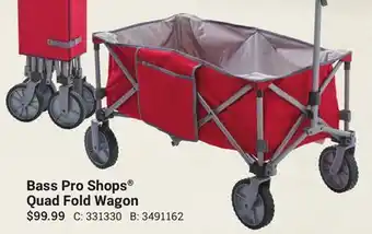Bass pro shops quad fold wagon