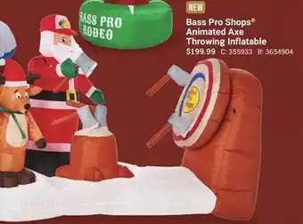 Bass Pro Bass pro shops animated axe throwing inflatable offer