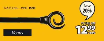 JYSK Venus curtain rod offer