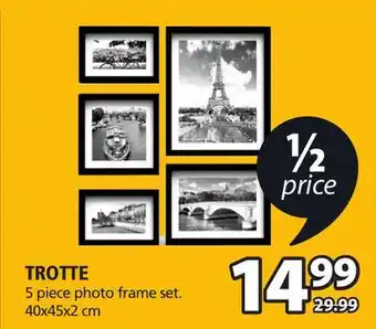 JYSK Trotte 5 piece photo frame set offer