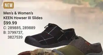 Bass Pro Men's & women's keen howser iii slides offer