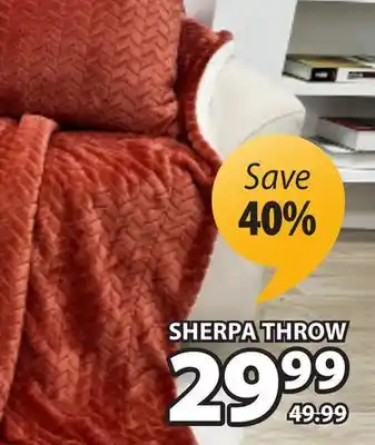 JYSK Brenta sherpa throw offer