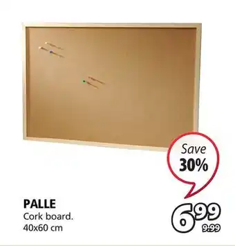 JYSK Palle cork board offer