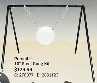 Bass Pro Pursuit 10 steel gong kit offer