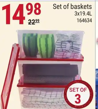 Rossy Set of baskets offer