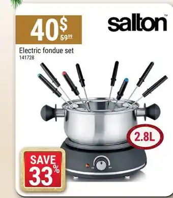 Rossy Salton electric fondue set offer