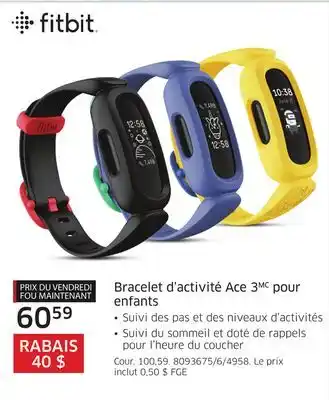 The Source Bracelet d'activité ace 3 pour enfants fitbit offer