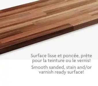 Home Hardware Acacia wood countertop 25-1/2 x 1-1/2 x 72 offer
